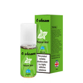 A STEAM E LIQUID 10 x 10ml 50/50 VGPG PEPPER MINT 3mg, 6mg 12mg, 18mg